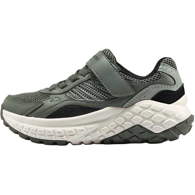 Skechers Kids BOYS Synthetic Leather, Textile Cushioning Rebound Abrasion Resistant Anti Kick Low top Casual Shoes