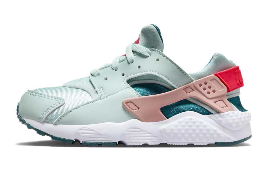 Nike Nike Huarache Run Slip Resistant Abrasion Resistant Low top Kids' Running Shoes Blue Pink Teenagers