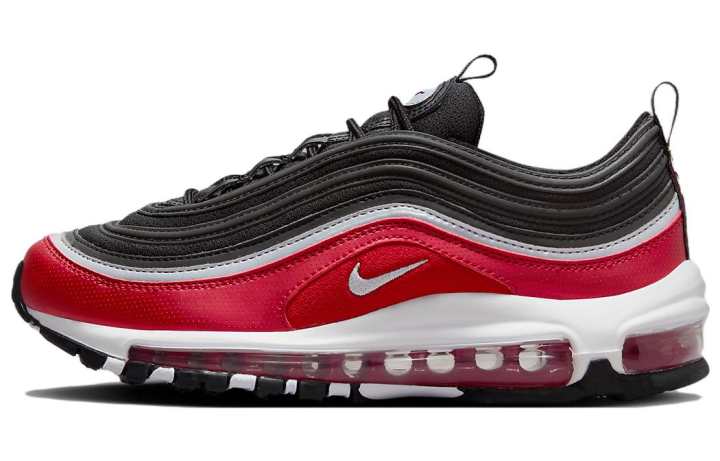 Nike Nike Air Max 97 SE Black Silver Varsity Red GS
