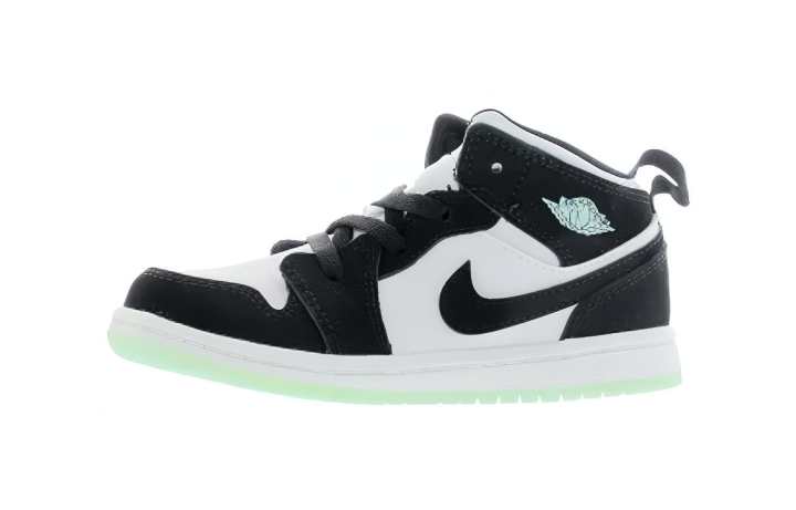 Jordan Jordan 1 Mid White Black Teal Tint TD