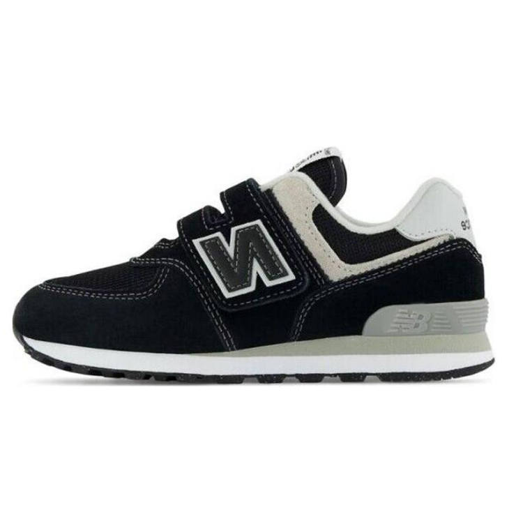 New Balance New Balance NB 574 Comfortable Cushioning Abrasion Resistant Low top Kids Lifestyle Shoes Black Gray Kids'