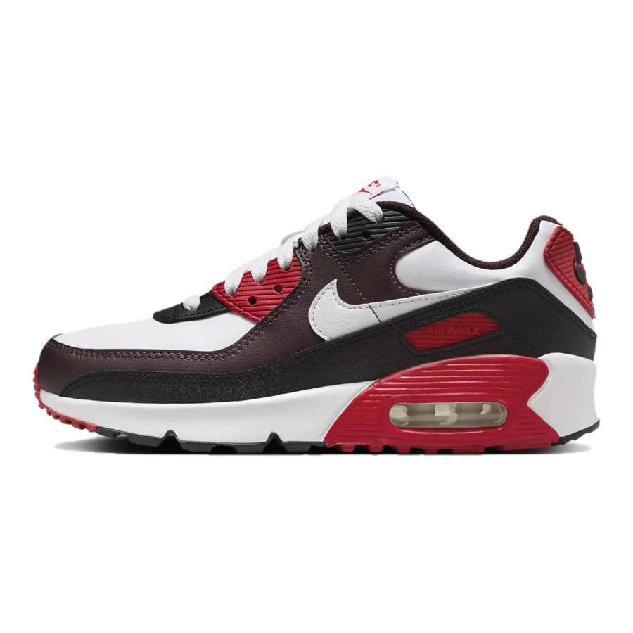 Nike Nike Air Max 90 Low top Kids' Running Shoes White Black Red Kids'