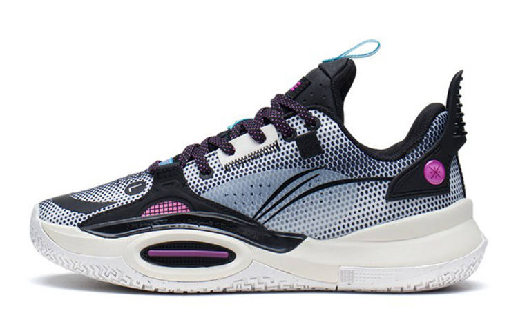 Li-Ning YOUNG Li Ning YOUNG Slip Resistant Cushioning Abrasion Resistant Low top Basketball Shoes White Blue Black Unisex
