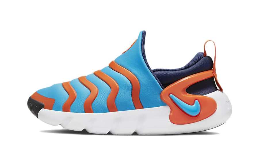 Nike Nike Dynamo GO Caterpillar Cushioning Low top Sports Casual Shoes Blue Orange Children Aged 3 7 Years Old