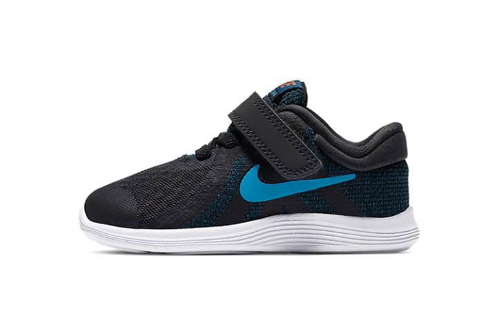 Nike Nike REVOLUTION 4 Fabric Low top Running Shoes Black Blue White Infant And Toddler