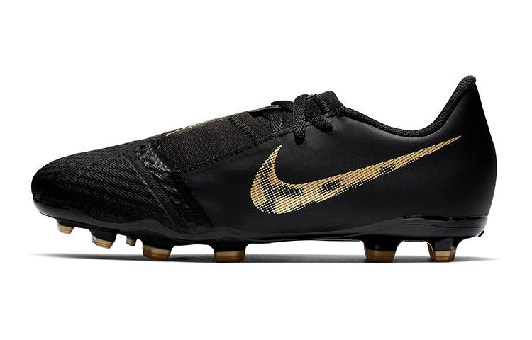 Nike Nike Phantom Venom Academy Slip Resistant Cushioning Abrasion Resistant Low top Kids' Soccer Shoes Black Gold Kids'