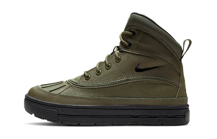 Nike Nike Woodside 2 Slip Resistant Cushioning Abrasion Resistant High top Skateboard Shoes Olive Green Unisex