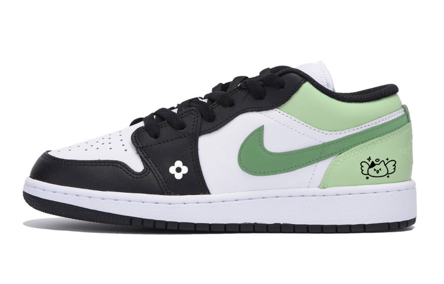 Jordan Jordan Air Jordan 1 Low Kids' Skateboarding Shoes White Teenagers
