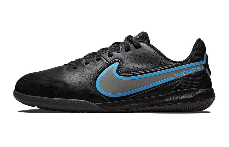 Nike Nike Tiempo Legend 9 Jr. Academy Slip Resistant Cushioning Abrasion Resistant Low top Kids' Soccer Shoes Black Blue