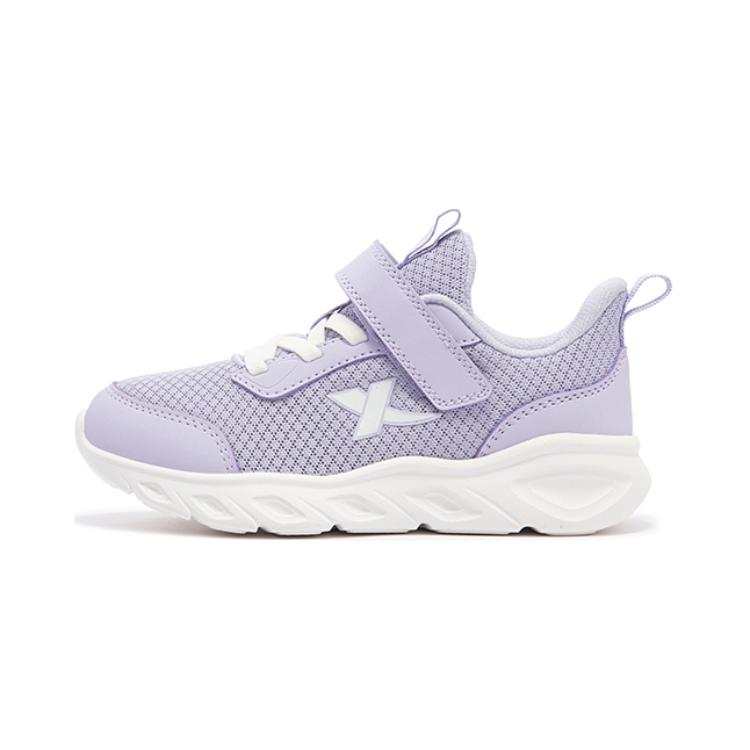 XTEP Slip Resistant Abrasion Resistant Slip Resistant Abrasion Resistant Low top Kids' Running Shoes Violet Blue Purple
