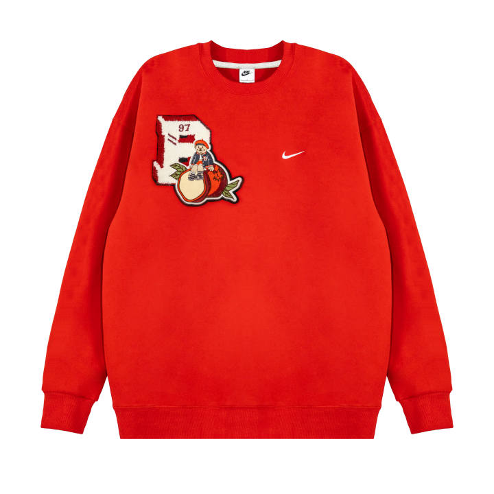 Nike Nike Sweatshirts Unisex Red Crew Neck Moderate Regular