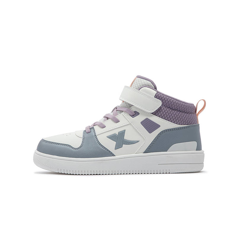 XTEP Slip Resistant Abrasion Resistant Slip Resistant Abrasion Resistant High top Kids' Skateboarding Shoes