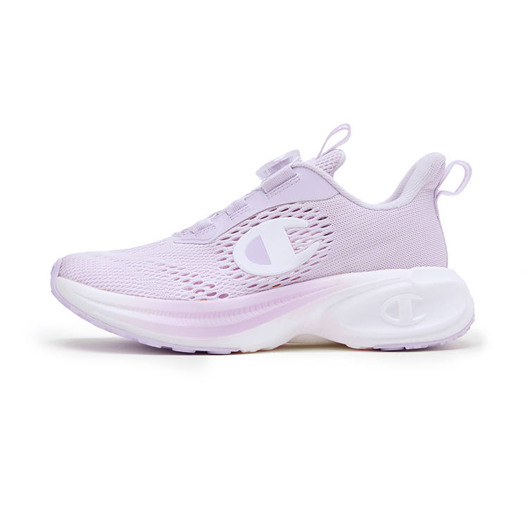 Champion Kids Fabric Comfortable Abrasion Resistant Abrasion Resistant Low top Running Shoes Light Purple Kids'