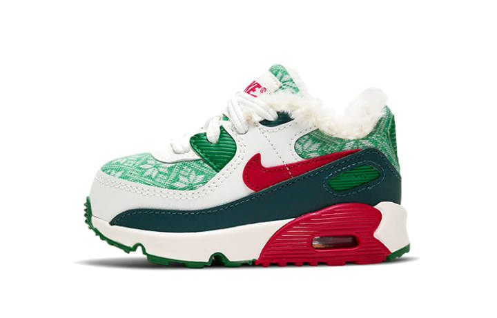 Nike Nike Air Max 90 Low top Toddler Shoes Green White Red Infant And Toddler