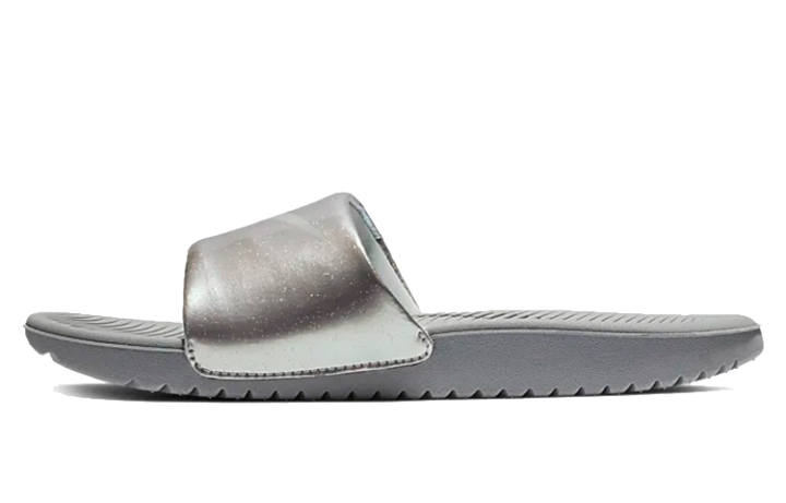 Nike Nike Kawa EVA Slip Resistant And Breathable Kids' Slippers Silver Gray Kids'