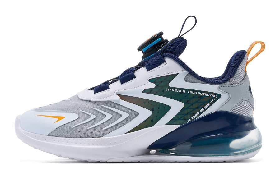 QIAODAN Slip Resistant Low top Running Shoes Gray Teenagers