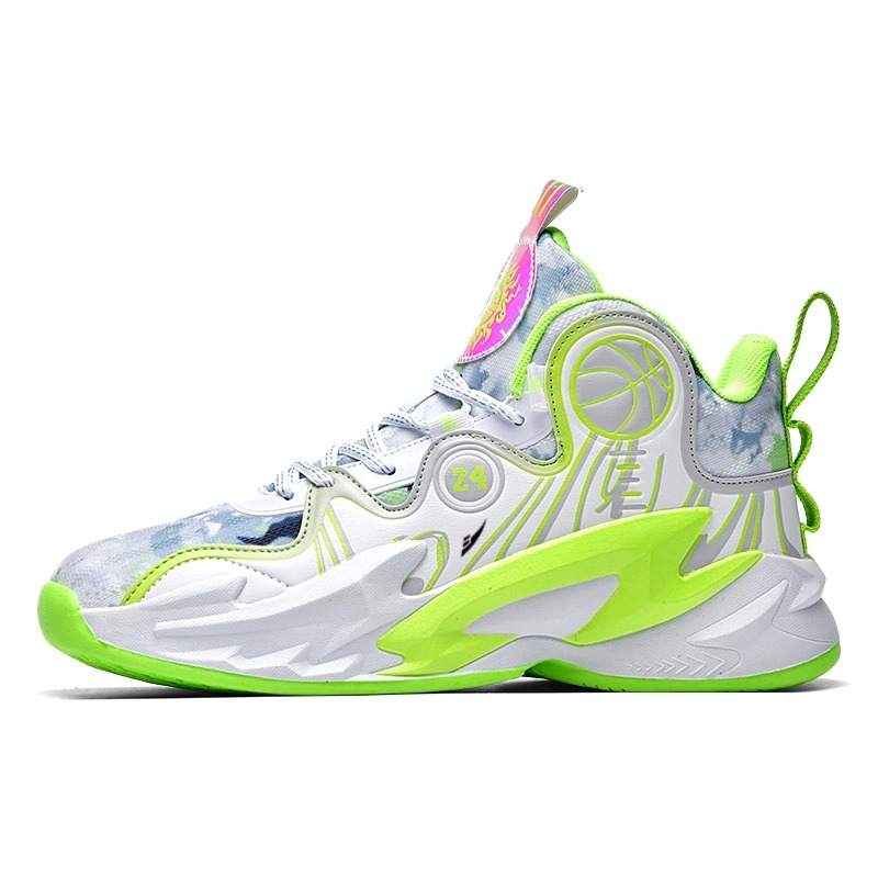 KUDING Mesh Cushioning, Wear Resistant High top Basketball Shoes Unisex