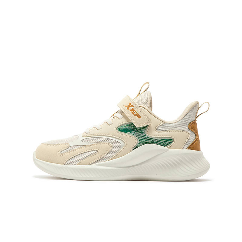 XTEP Synthetic Leather Low top Running Shoes Khaki Teenagers