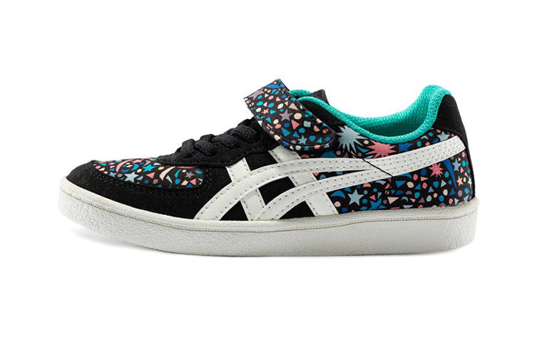 Onitsuka Tiger GSM Slip Resistant Abrasion Resistant Low top Kids' Skateboarding Shoes Black Print