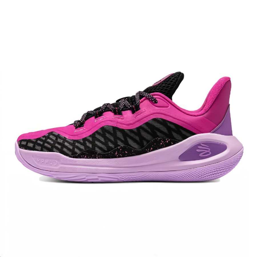 Under Armour Curry 11 GD Slip Resistant Low top Children's Basketball Shoes Purple Unisex