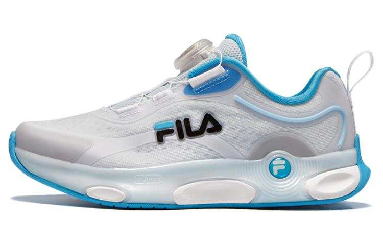 FILA KIDS Cushioning Abrasion Resistant Cushioning, Wear Resistant Low top Kids' Running Shoes Gray Blue