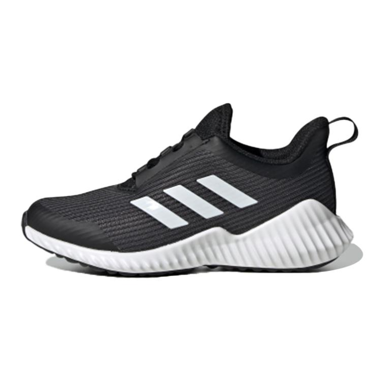 Adidas Adidas Fortarun K Slip Resistant, Abrasion Resistant, Breathable Low top Kids' Running Shoes Gray Black White Kids'