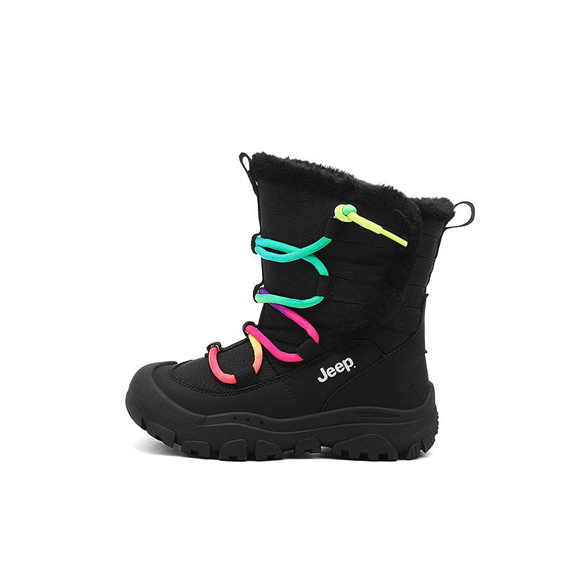 Jeep Synthetic Leather, Textile Anti Kick Abrasion Resistant Thermal High top Kids' Boots Kids'
