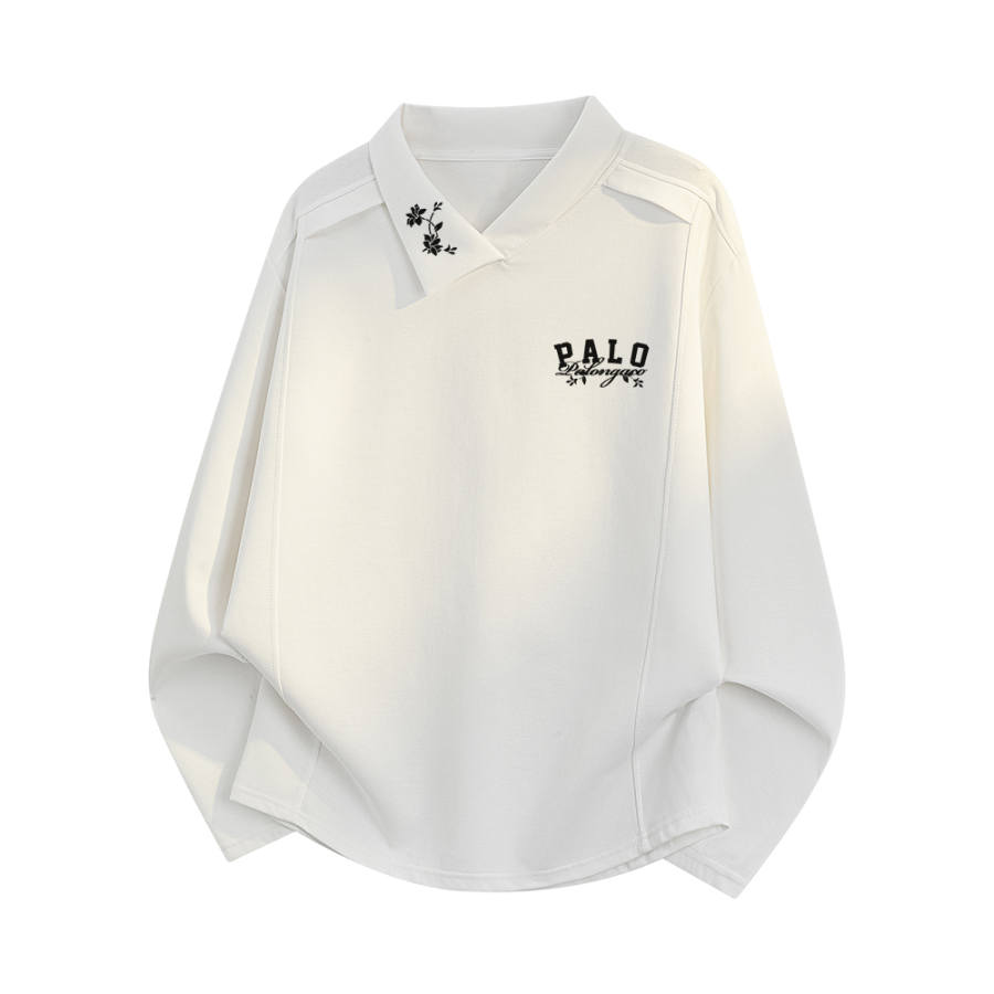PAL ONGACO T Shirts Unisex Cuban Collar Moderate Heavyweight