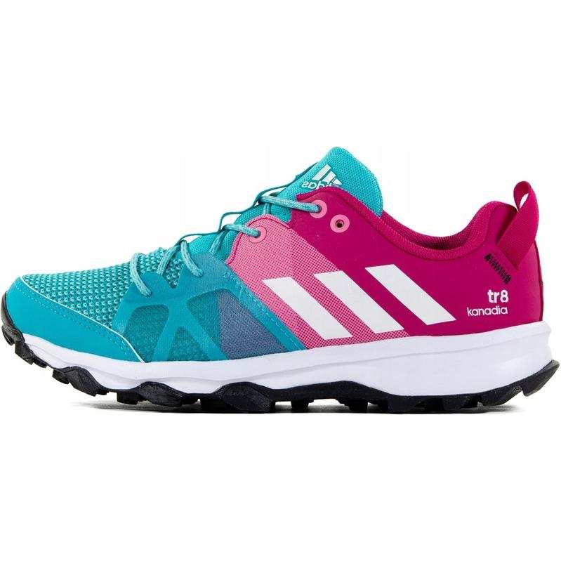 Adidas Adidas Slip Resistant Abrasion Resistant Low top Kids' Running Shoes Blue Pink Teenagers