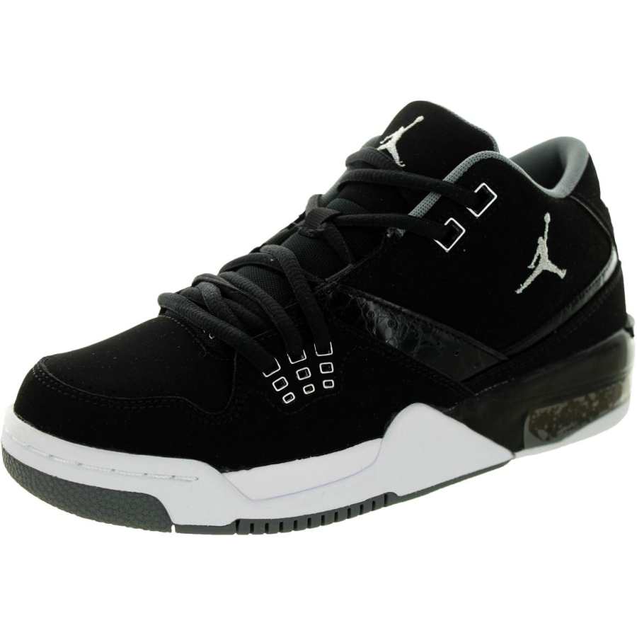 Jordan Jordan Flight 23 Slip Resistant Abrasion Resistant Low top Children's Basketball Shoes Black Kids'