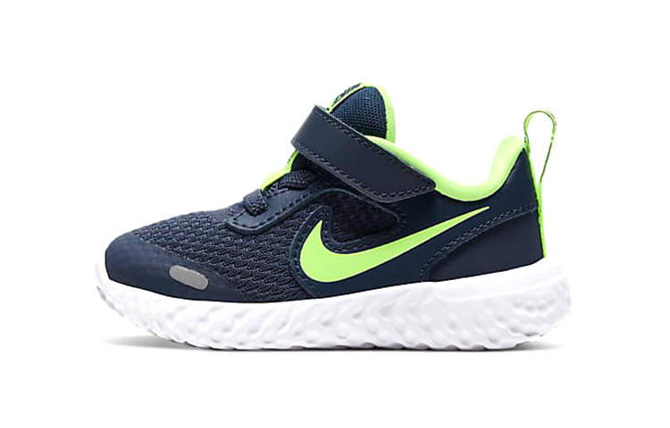 Nike Nike REVOLUTION 5 Cushioning Slip Resistant Low top Toddler Shoes Blue Green Infant And Toddler