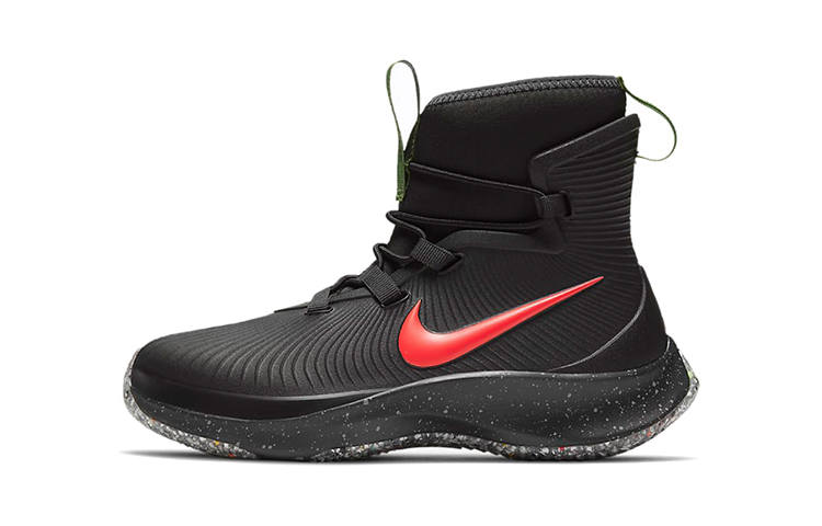 Nike Nike High top Kids' Outdoor Shoes Black Red Children Aged 3 7 Years Old