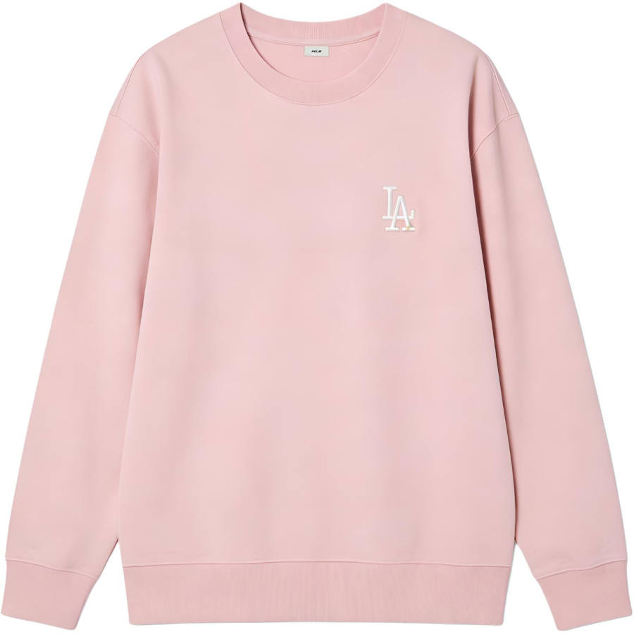 MLB Sweatshirts Unisex Los Angeles Dodgers/Light Pink Crew Neck Moderate Other