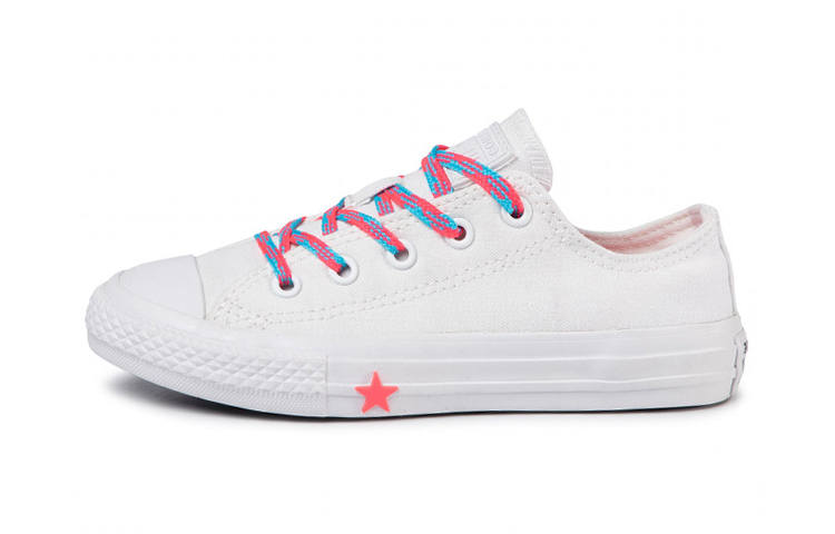 Converse All Star Low top Skateboard Shoes White Children Aged 3 7 Years Old