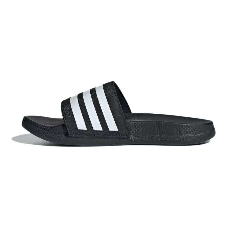 Adidas Adidas Adilette Comfortable And Lightweight Slip Resistant Abrasion Resistant Kids' Slippers Black White Kids'