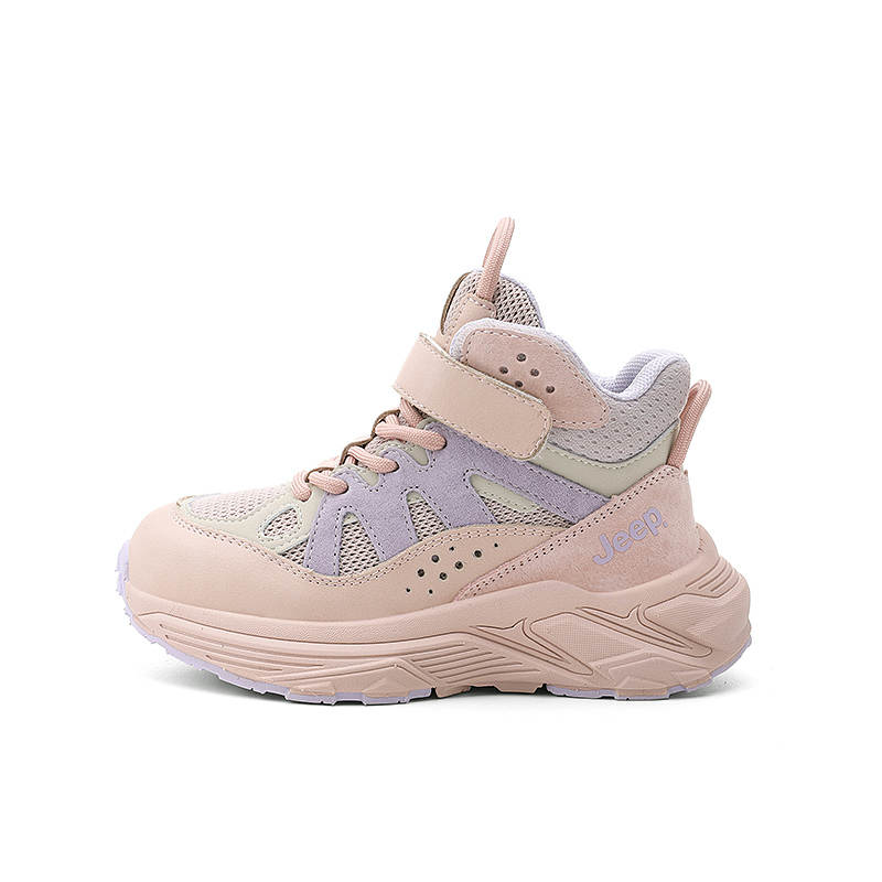 Jeep Outdoor Casual High top Kids' Running Shoes Lotus Powder Kids'