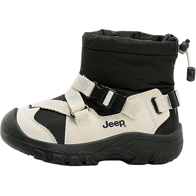Jeep Snow Boots Abrasion Resistant Thermal Kids' Boots Ivory White/Obsidian Black Kids'