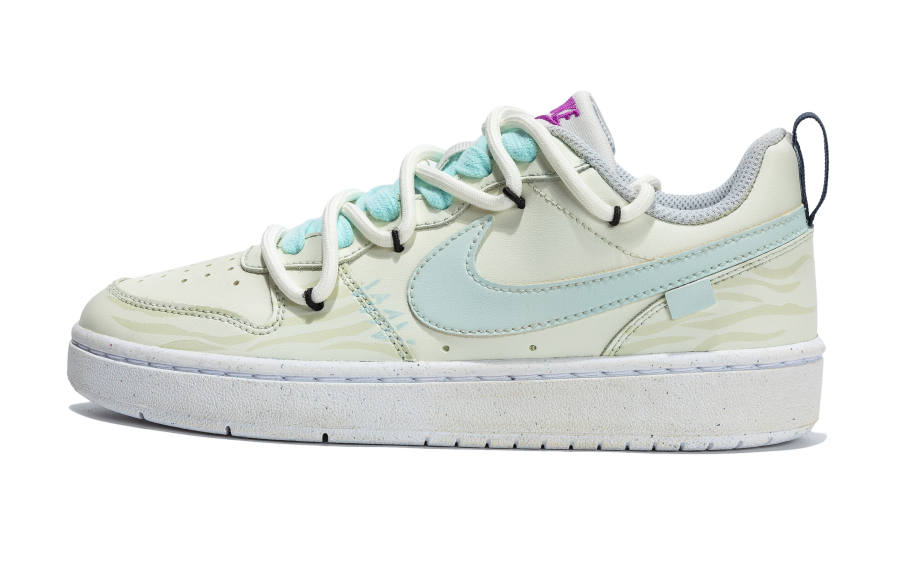Nike Nike Court Borough Mint Maris Sal Slip Resistant Slip Resistant Low top Kids' Skateboarding Shoes Green White Teenagers