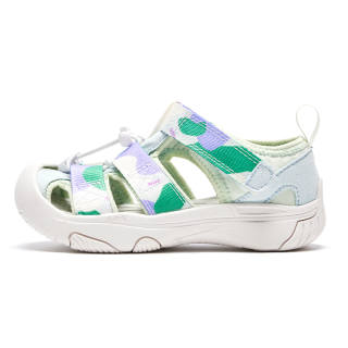 Happy Nocnoc Tap Happy Children's Sandals White Green Camouflage Kids'