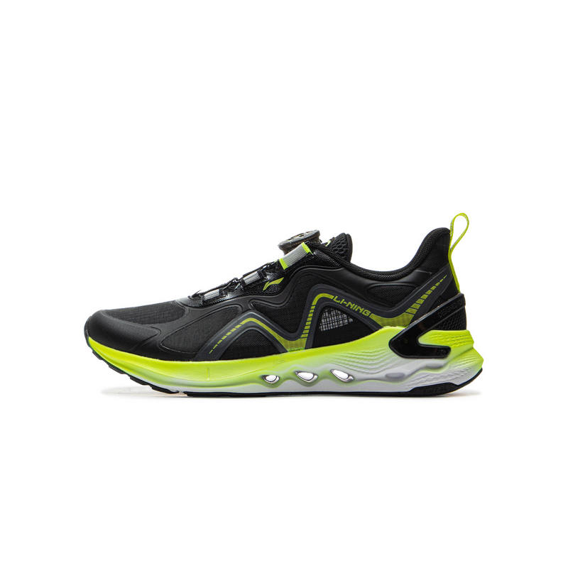 Li-Ning YOUNG Li Ning YOUNG Low top Running Shoes Black/Shadow Gray/Fluorescent Alpha Hydroxy Acids Green Teenagers