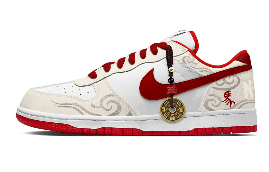 Nike Nike Big Taming The Wind Horses Synthetic Leather Fashion Trend Abrasion Resistant Breathable Low top Skateboard Shoes