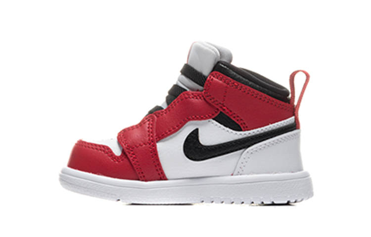 Jordan Jordan Air Jordan 1 Slip Resistant Cushioning Slip Resistant Cushioning Mid top Toddler Shoes White Red