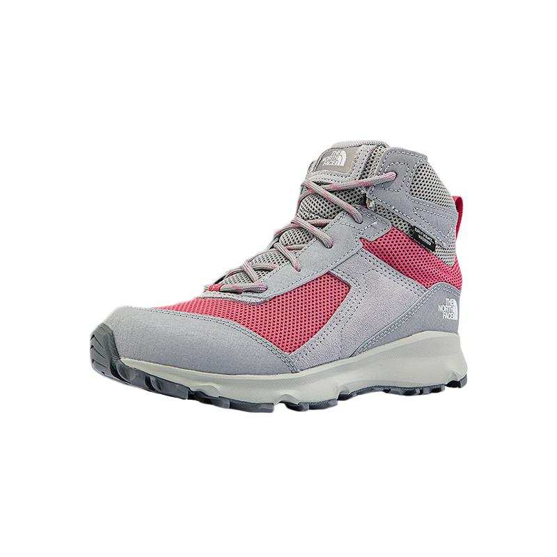 THE NORTH FACE Comfortable Wear resistant And Waterproof High top Kids' Outdoor Shoes Gray Kids'