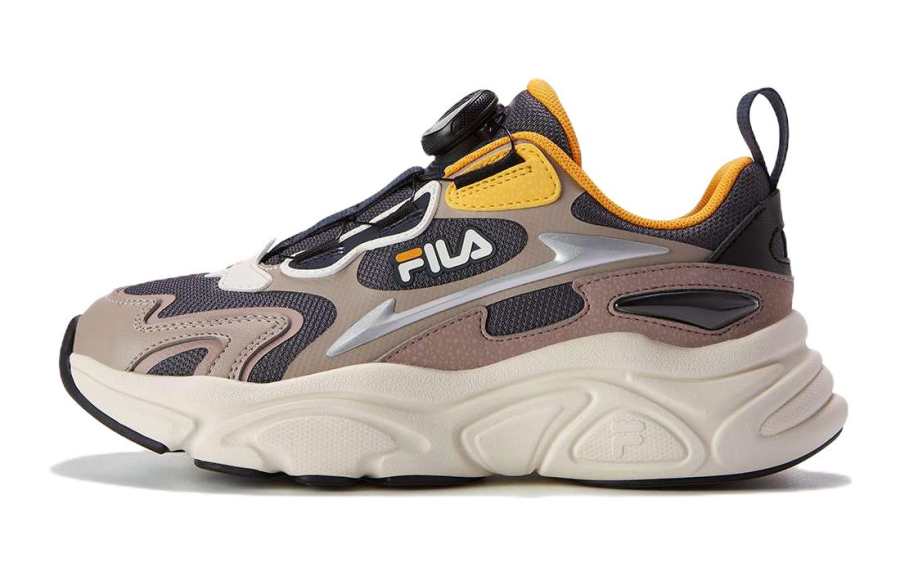 FILA KIDS Cushioning Abrasion Resistant Rebound Low top Kids' Running Shoes Black Blue Pink Teenagers