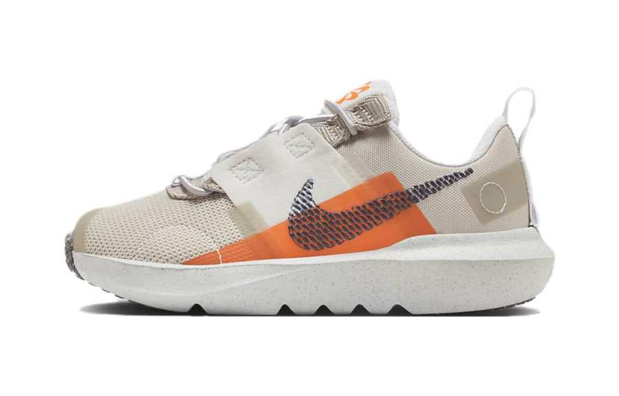 Nike Nike Crater Impact BP Anti Slip, Slip Resistant Low top Kids Lifestyle Shoes White Brown Children Aged 3 7 Years Old