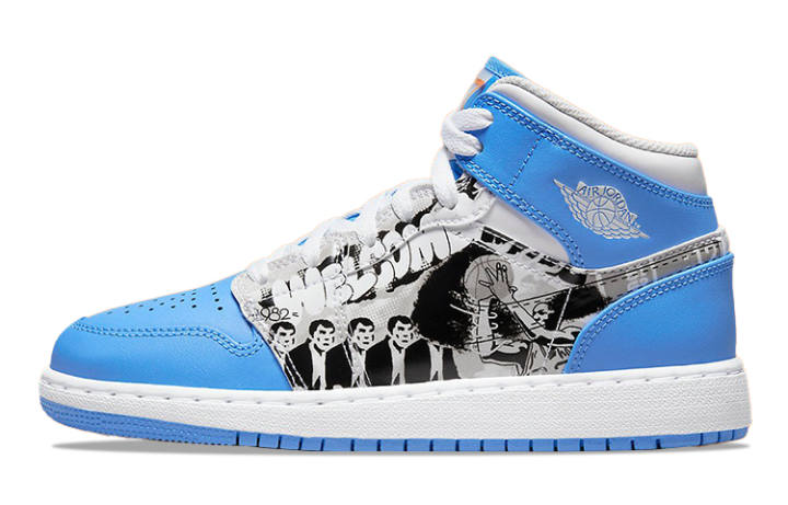 Jordan Jordan 1 Mid Sneaker School Game Winner GS