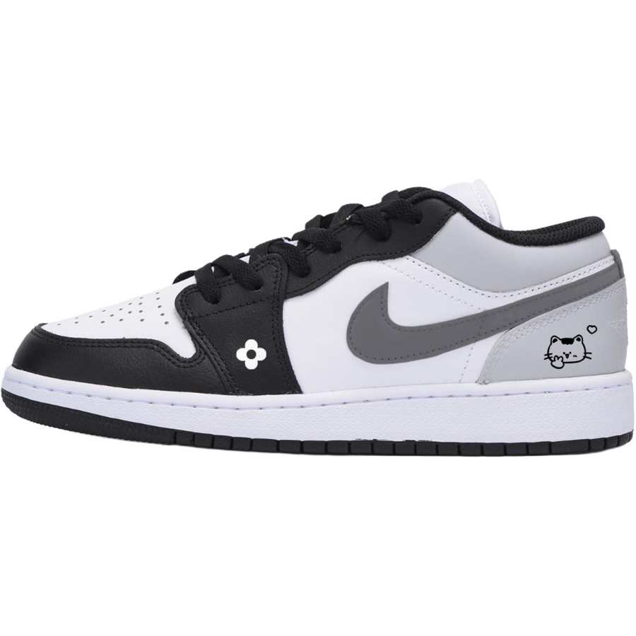 Jordan Jordan Air Jordan 1 Low Leather Low top Children's Basketball Shoes White Teenagers