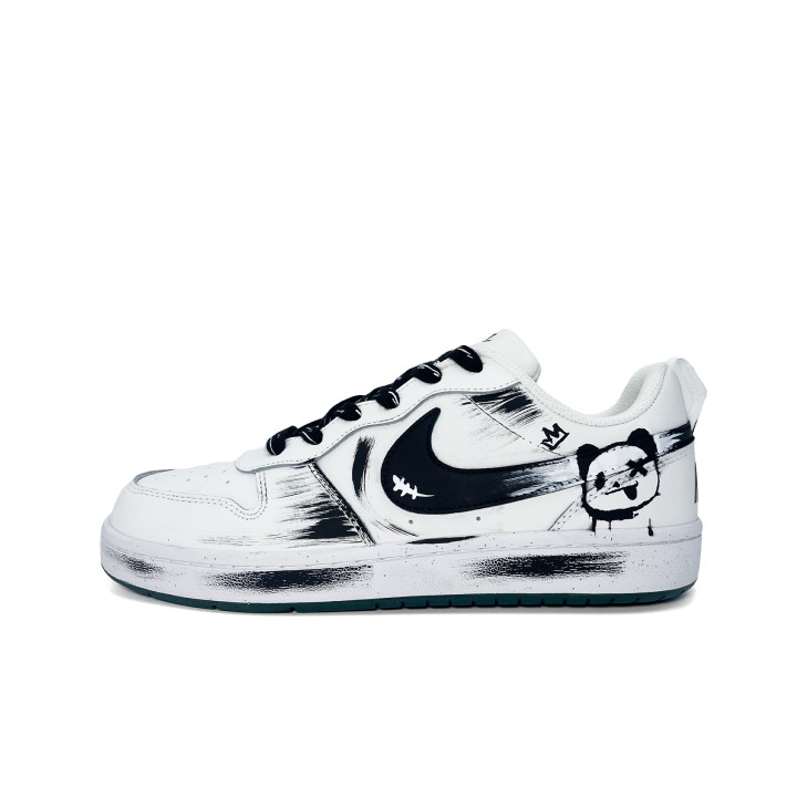 Nike Nike Court Borough Tower Rabbit Bear Synthetic Leather Slip Resistant Abrasion Resistant Low top