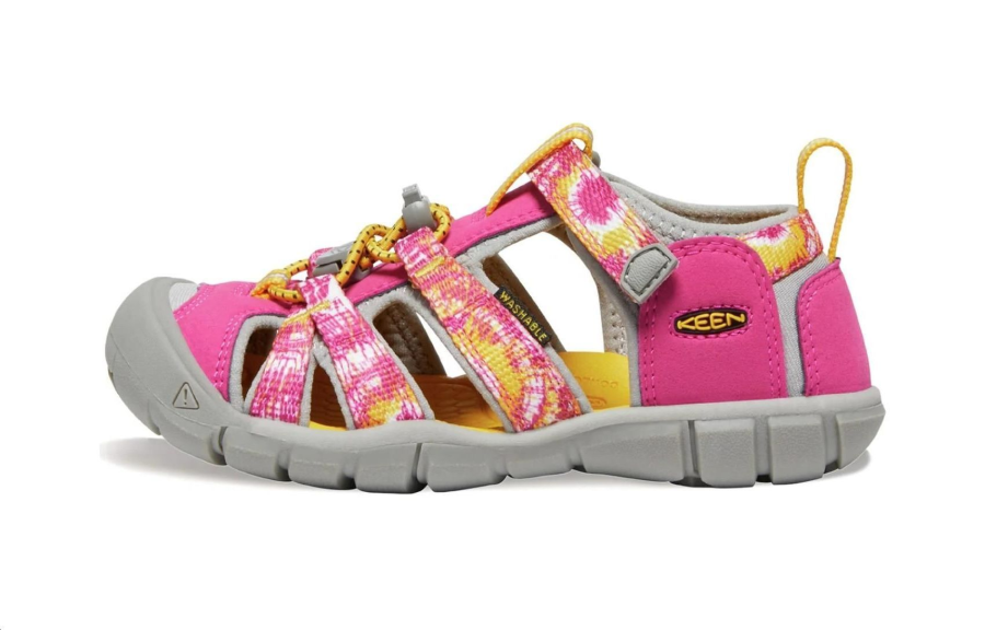 Keen Seacamp 2 Abrasion Resistant Breathable Abrasion Resistant Breathable Children's Sandals Pink Yellow