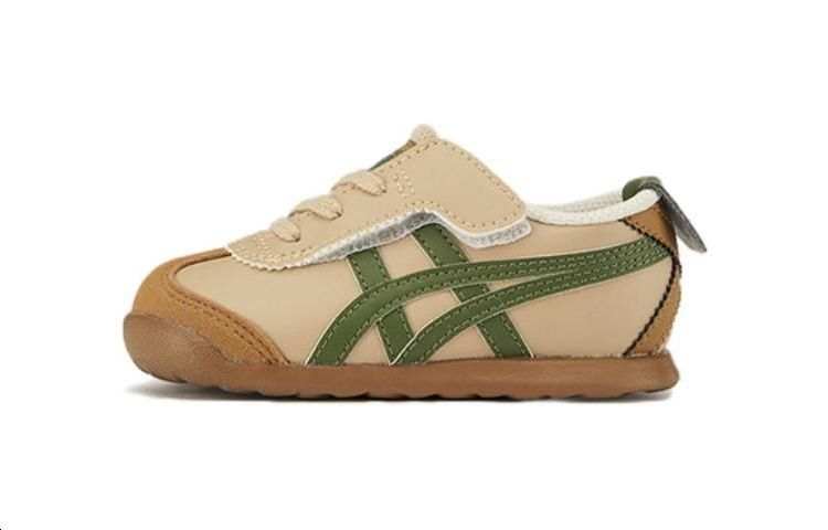 Onitsuka Tiger MEXICO 66 Abrasion Resistant Waterproof And Breathable Low top Toddler Shoes Brown Infant And Toddler